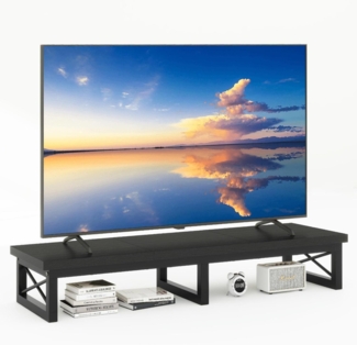TV-Schrank Tisch 114cm 2 Lagerung Kurzer TV-Ständer bis 60 Zoll Wohnzimmer