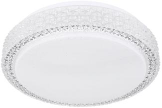 LED Deckenleuchte, Kristalle, Sternenhimmel, CCT, D 30 cm