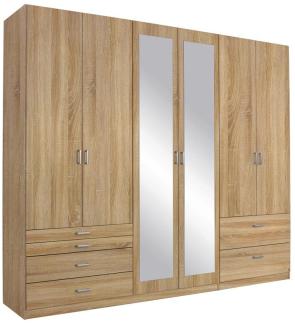 Kleiderschrank WILDBERG Eiche Sonoma mit Spiegel 271 cm