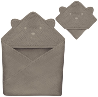 lionelo Kapuzenhandtuch MUSLIN HOODED TOWEL, Musselin 100% - Außergewöhnlich weich und sanft