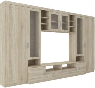 Wohnwand Paris Sonoma Eiche matt