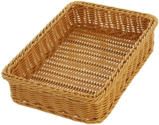 Frank Flechtwaren Allzweckkorb, Auslagekorb Poly 30 x 40 x 10 cm