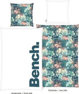 Bench. Wendebettwäsche Bench, Renforcé, mit Schriftzug