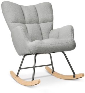 HawthyHome Schaukelstuhl gepolstert Relaxsessel für Wohnzimmer Schlafzimmer Balkon