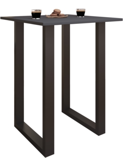 VCM Bartisch Xona 920117 Schwarz / Anthrazit H. 102 x B. 80 x T. 50 cm