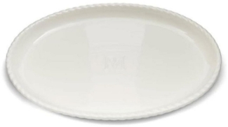 Rivièra Maison Servierplatte Servierplatte Elegant Twist Serving Plate Weiß