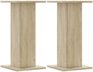 vidaXL Pflanzenständer 2 Stk. Sonoma-Eiche 30x30x60 cm Holzwerkstoff 3307857