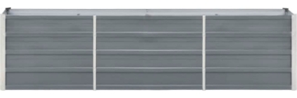 vidaXL Garten-Hochbeet Verzinkter Stahl 240×40×45 cm Grau 47044