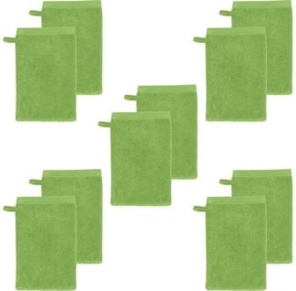 Erwin Müller Waschhandschuh Waschhandschuh "Heidenheim" 10er-Pack, Frottier, Walk-Frottier Uni