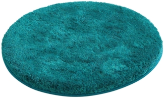 Grund Badematte Melos, Höhe 27 mm, rutschhemmend beschichtet, fußbodenheizungsgeeignet, Kunstfaser, rund, melierte Optik, sehr weicher Flor, Melange-Effekt, Made in Europe