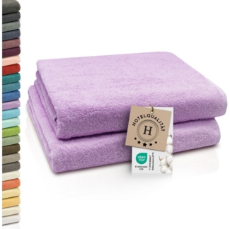 ZOLLNER Badetücher, Walkfrottier (2-St), 100x150 cm, 100% Baumwolle, vom Hotelwäschespezialisten