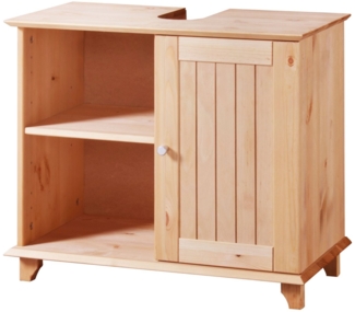 welltime Waschbeckenunterschrank Venezia Landhaus Badmöbel aus Massivholz, Breite 63 cm (ohne Stauraumkisten)