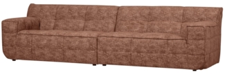 Sofa Timor aus Chenille-Stoff, Rot