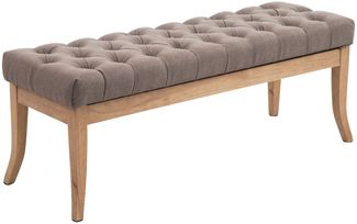 CLP Sitzbank Ramses Stoff antik-hell mit hochwertiger Polsterung,taupe 120 cm