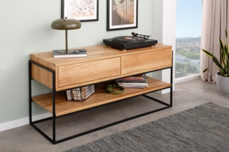 Woodroom Konsolentisch Boise (Wildeiche massiv geölt), Konsolentisch, Beistelltisch, Couchtisch, schmaler Tisch