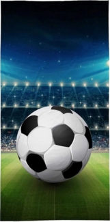 Detexpol Kapuzenhandtuch Handtuch Fußball, 100% Baumwolle (1-St)