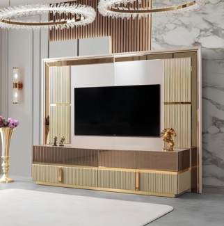 JVmoebel TV-Wand rtv Wohnwand tv Wand Vitrine Wohnzimmer Fernseher Regal Wohnwände, (TV Wand), Made in Europa
