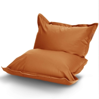 Green Bean® XXL Riesen-Sitzsack aus Kunstleder mit EPS Perlen Füllung - 140x180 cm 380 Liter - Bean Bag - - Cognac