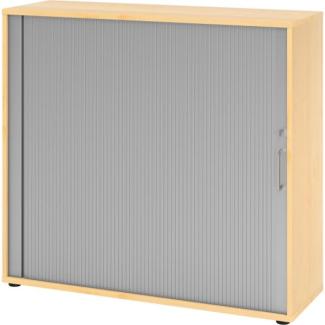 Rollladenschrank 3OH BxTxH 120 x 40 x 110 cm Griff BS Ahorn/Silb