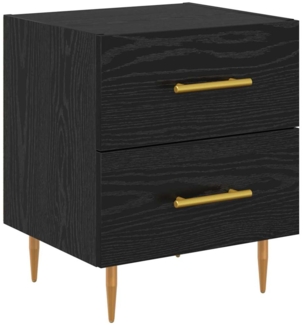 vidaXL Nachttisch Schwarz Eichen-Optik 40 x 35 x 47,5 cm Holzwerkstoff 881999