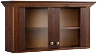 Clever-Moebel Hängevitrine Hängevitrine aus Kiefernholz im Landhausstil Breite: 88cm, Tiefe: 22cm, Höhe: 45cm