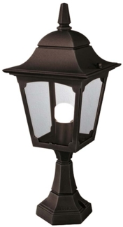 Außenleuchte, Sockelleuchte, H 50 cm, Schwarz