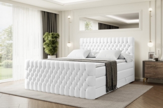 ALTDECOR Boxspringbett SERENE-Z KING (Multipocket-Matratze H4, H3 Matratze Bonellfederung, Topper, Kopfteil), Doppelbett mit Fußteil