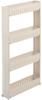 Servierwagen Küchenwagen Rollwagen Regalsystem mit Rollen mDesign Regal Taupe