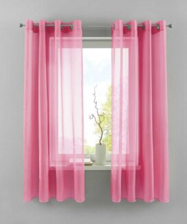 Gardinenbox Gardine, Ösen (2 St), transparent, Voile, 2er Set Transparent »Basel« Bleiband Store 20332TR2