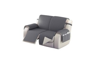Rosnek Sofahusse Gesteppt, doppelseitig, wasserdicht, für einen 2/3-Sitz-Liegesitzbezug, mit elastischem Band