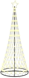 vidaXL LED-Weihnachtsbaum Warmes Weiß 100 x 100 x 250 cm Metall 42018783