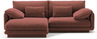 Micadoni Ecksofa Torino 3-Sitzer Samt Cuoio Links