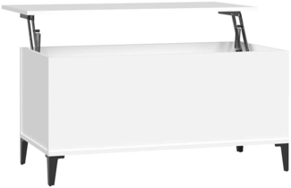 Couchtisch, Sofatisch Weiß 90 x 44,5 x 45 cm Holzwerkstoff