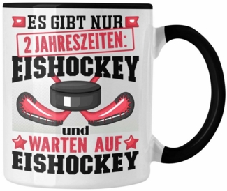 Trendation Tasse Eishockey Tasse Geschenk für Eishockey-Spieler Geschenkidee 2 Jahresze