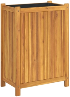 vidaXL Pflanzkübel mit Einlage 54x31x75 cm Massivholz Akazie 366433