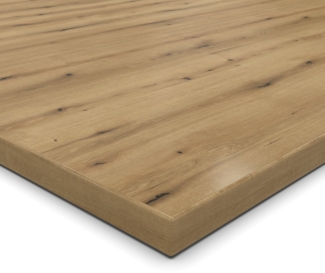 Dekor Spanplatte 19mm Tischplatte Eiche Evoke Coast K5573 IR mit ABS Kante Umleimer - Größe 70 x 140 cm - Höhe 1,9 cm - Farbe Eiche Evoke Coast