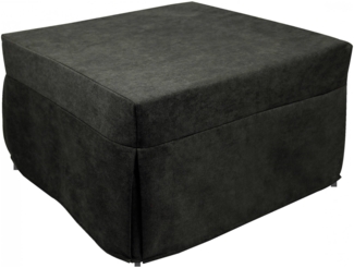 Dmora Pouf Arno, Mehrzwecksessel, Sitzsack, Hockerhocker, Made in Italy, 78x78 h45 cm, Grau