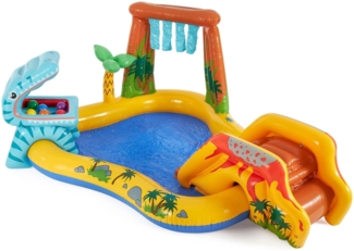 Intex 'Playcenter Dinosaurier' Planschbecken, 249 x 109 x 191 cm, aufblasbar, mit Rutsche