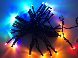 Expo Börse LED-Lichterkette batteriebetriebene LED Mini-Lichterkette, Farbwechsel, 5 verschiedenen Leucht-Modi, warmweiß oder bunt