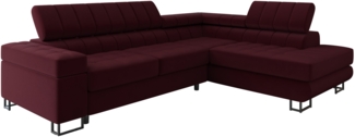 Ecksofa Laris Premium (Farbe: Venus Velvet 2932, Seite: Rechts)