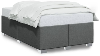 vidaXL Bettgestell ohne Matratze Dunkelgrau 120x190 cm Stoff 3284458