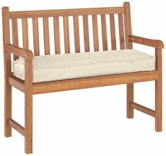 vidaXL Palettenkissen für Bank Creme 120 x 40 x 8 cm Oxford Stoff 42001640