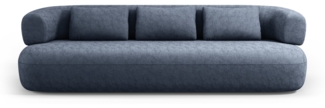 Micadoni Sofa Jenny 4-Sitzer Chenille Dunkelblau