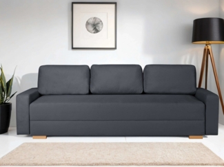 INOSIGN 3-Sitzer SHERIDIAN Schlafsofa mit Bettkasten, in Feincord & Velvet, mit Wellenunterfederung, moderne Bezüge, B/H/T 225/94/80