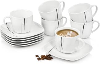 SÄNGER Kaffeeservice Bilgola Black Lines 12 teilig für 6 Personen