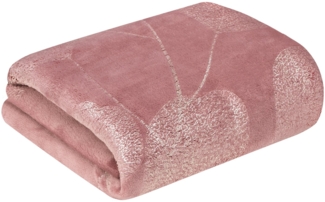 Decke GINKO2 150x200 rosa
