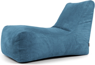 Sitzsack ‘Lounge‘, Bezugstoff - Waves, 100% Polyester, Petrol, 80x135x80 cm cm.