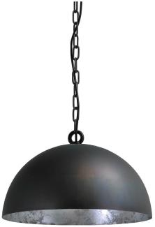 Pendelleuchte Larino 1-flammig Stahl Schwarz-Blattsilber Ø40cm