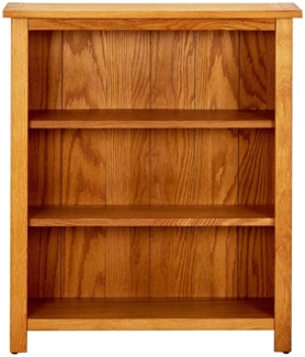 vidaXL Bücherregal 3 Fächer 70x22,5x82 cm Massivholz Eiche 244468