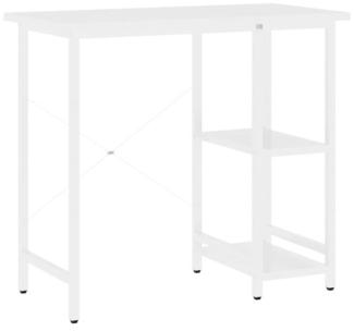 vidaXL Computertisch Weiß 80x40x72 cm MDF und Metall 20555